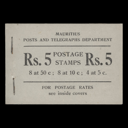 Mauritius 1955 R5 Grey stapled booklet