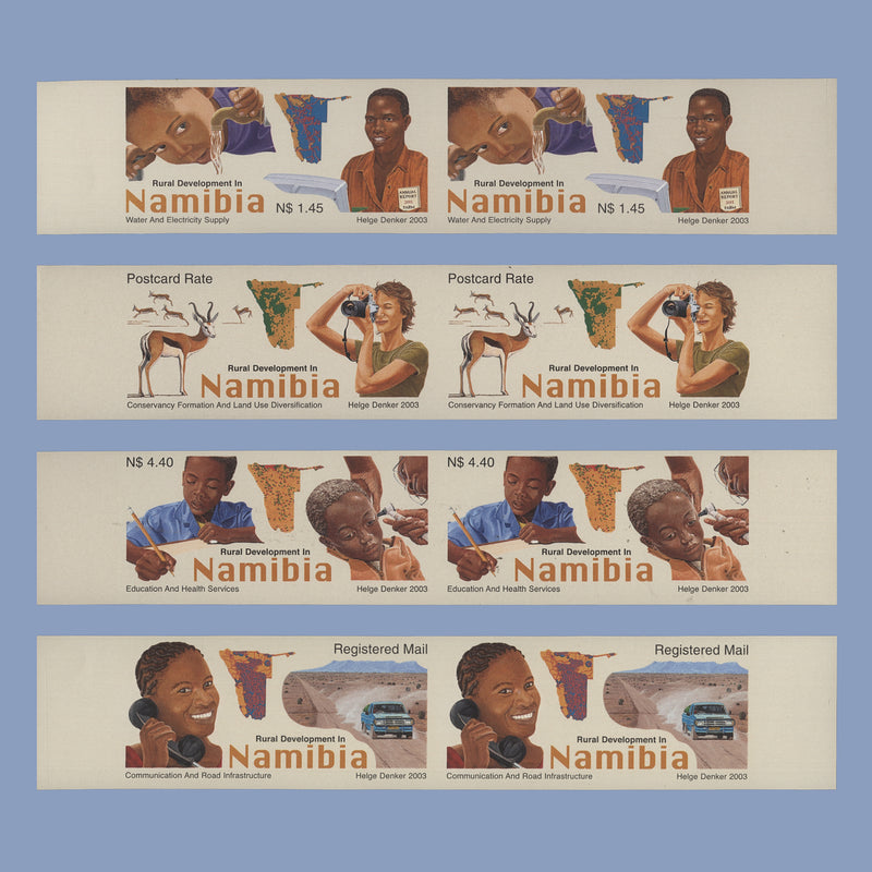 Namibia 2003 Rural Development imperf pairs