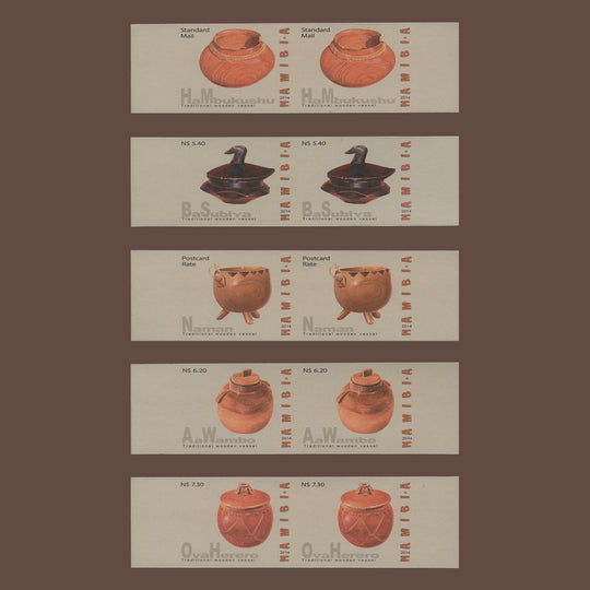 Namibia 2014 (Variety) Traditional Wooden Vessels imperf pairs