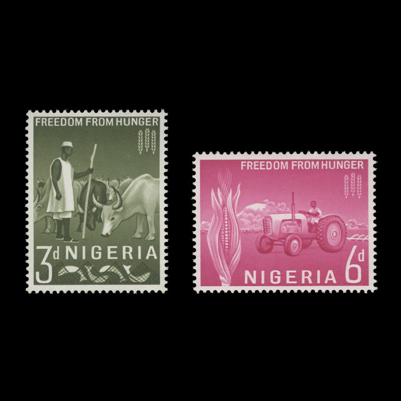 Nigeria 1963 (MNH) Freedom From Hunger set