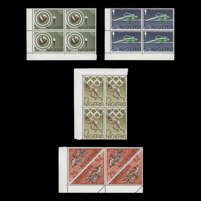 Nigeria 1964 (MNH) Olympic Games, Tokyo blocks