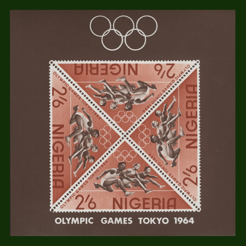 Nigeria 1964 (MNH) Olympic Games, Tokyo miniature sheet