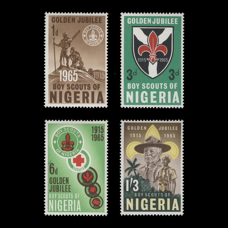 Nigeria 1965 (MNH) Scouting Golden Jubilee set