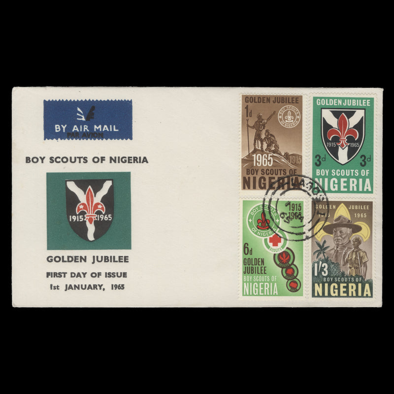 Nigeria 1965 Scouting Golden Jubilee first day cover, LAGOS