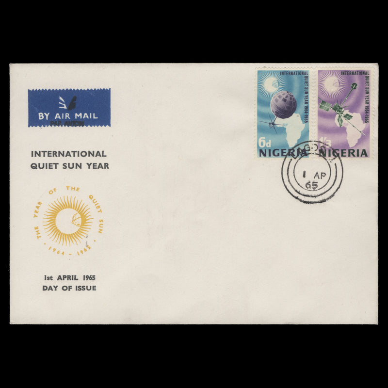 Nigeria 1965 International Quiet Sun Year first day cover, LAGOS