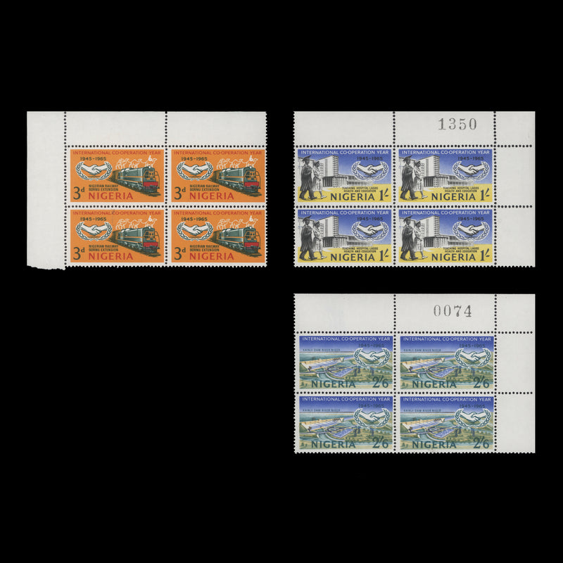 Nigeria 1965 (MNH) International Cooperation Year blocks