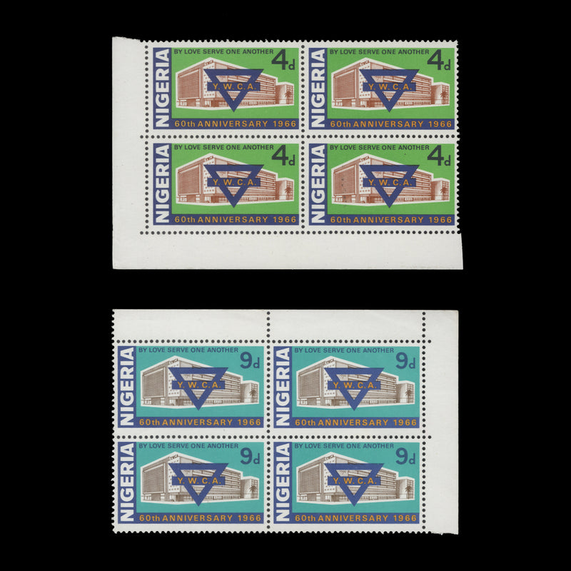 Nigeria 1966 (MNH) YWCA Anniversary blocks