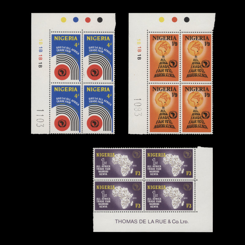 Nigeria 1972 (MNH) All-Africa Trade Fair blocks