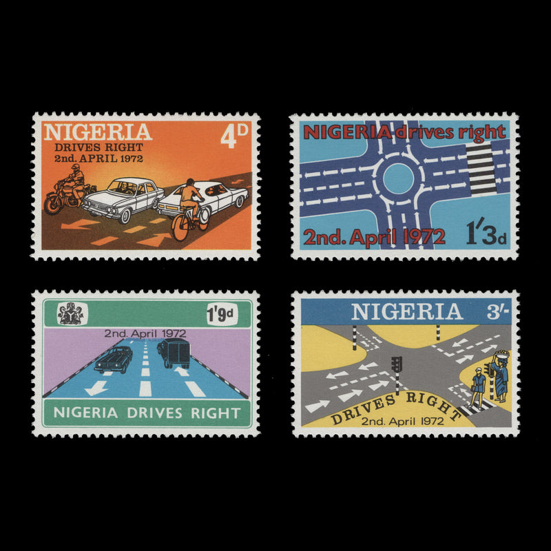 Nigeria 1972 (MNH) Change to Driving on Right set