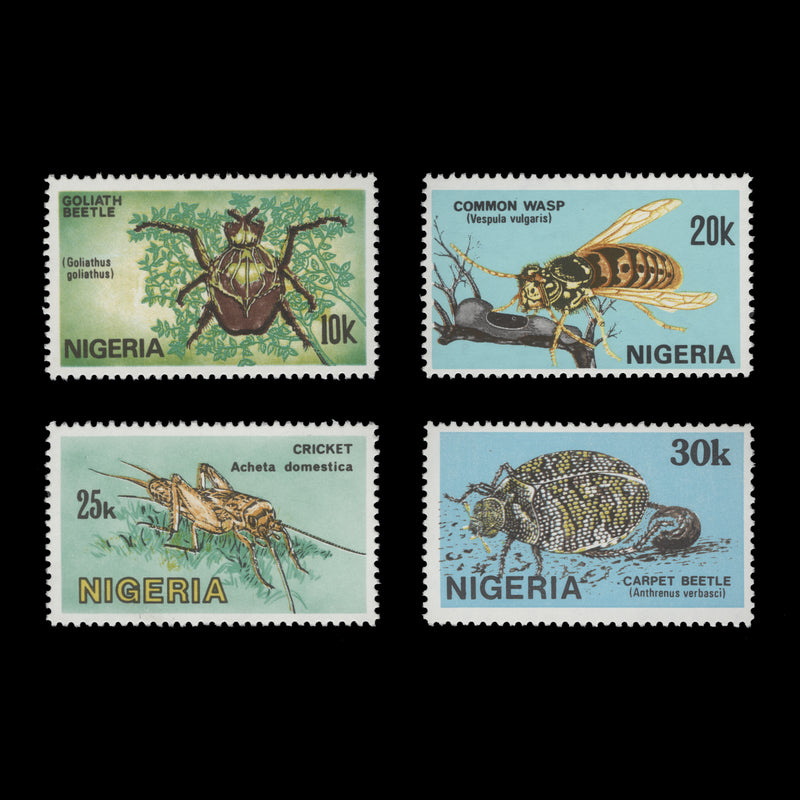 Nigeria 1986 (MNH) Insects set