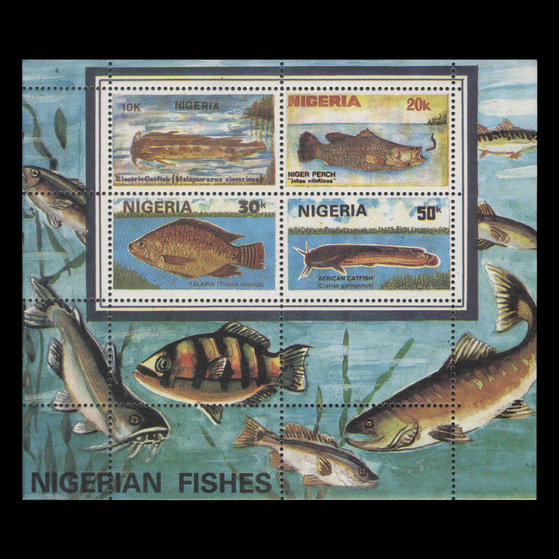 Nigeria 1991 (MNH) Fishes miniature sheet