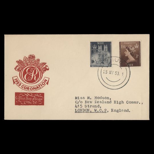 Niue 1953 Coronation first day cover