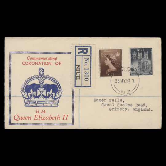 Niue 1953 Coronation first day cover