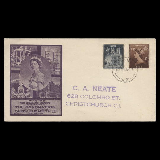 Niue 1953 Coronation first day cover