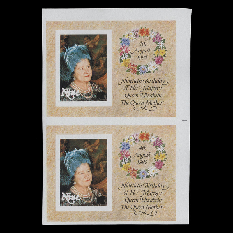 Niue 1990 Queen Mother's Birthday miniature sheet progressive proofs