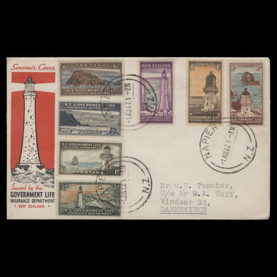 New Zealand 1947 Life Insurance first day cover, NAPIER