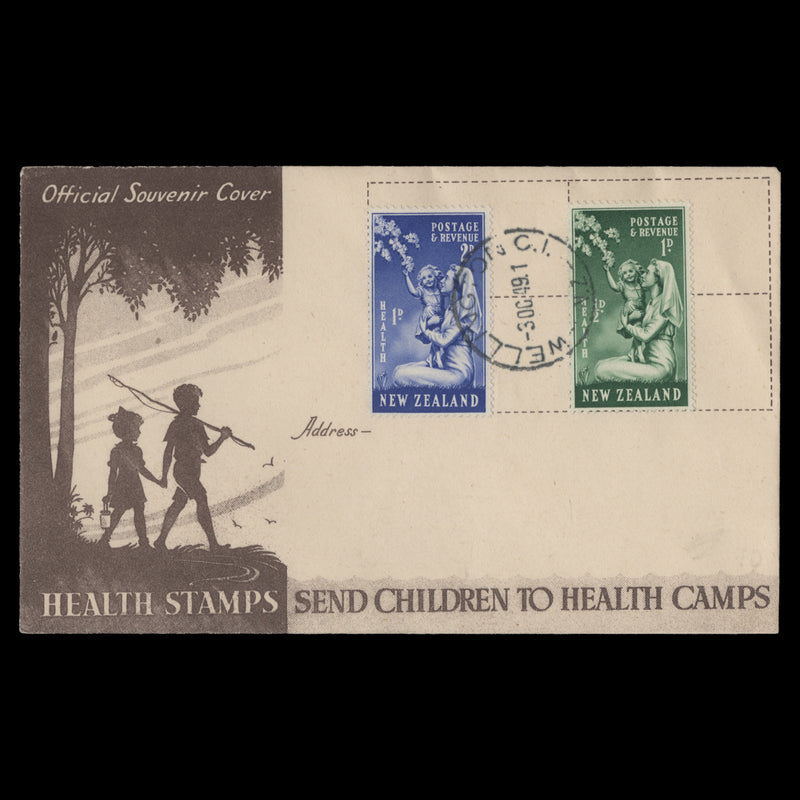 New Zealand 1949 Nurse and Child first day cover, WELLINGTON