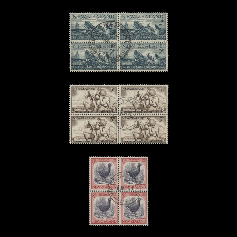 New Zealand 1956 (Used) Southland Centennial blocks