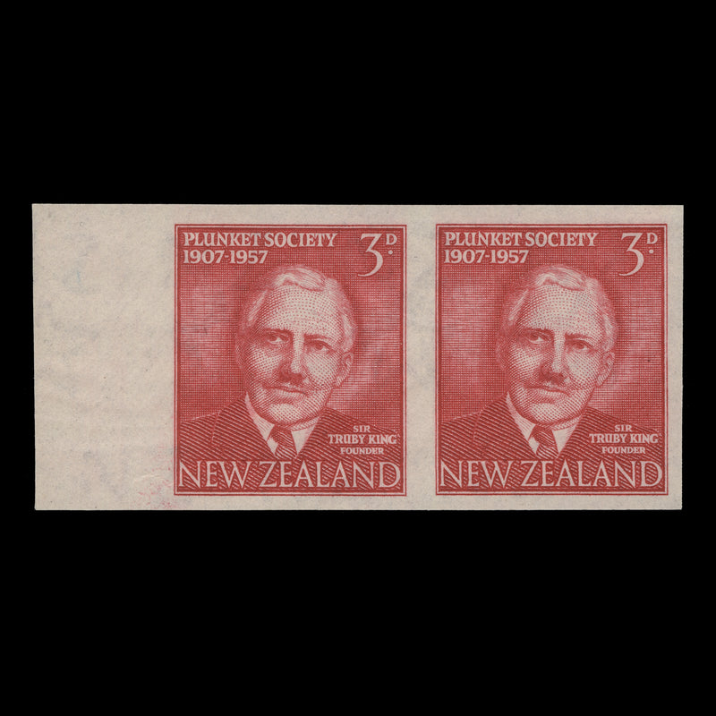 New Zealand 1957 Plunket Society Anniversary imperf proof pair