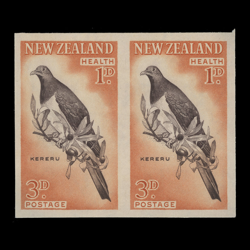 New Zealand 1960 Kereru imperf proof pair