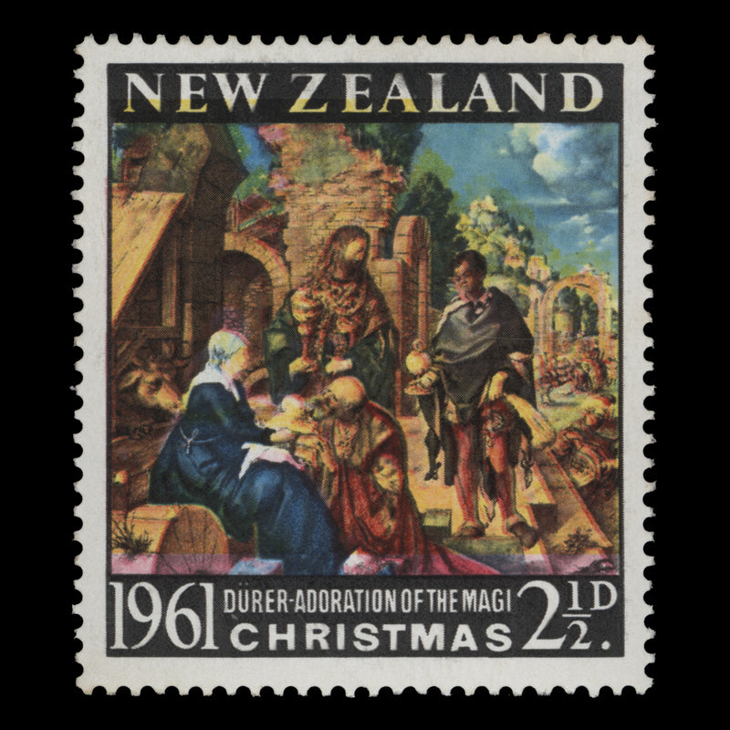 New Zealand 1961 (Variety) 2½d Christmas with yellow shift