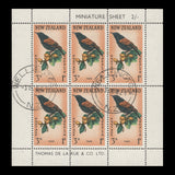New Zealand 1962 (Used) Birds miniature sheets