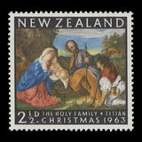 New Zealand 1963 (Variety) 2½d Christmas with blurry image