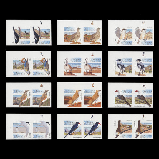 Namibia 2012 (Variety) Endemic Birds imperforate pairs