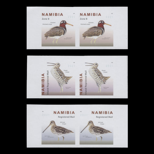Namibia 2021 (Variety) Snipes imperforate pairs