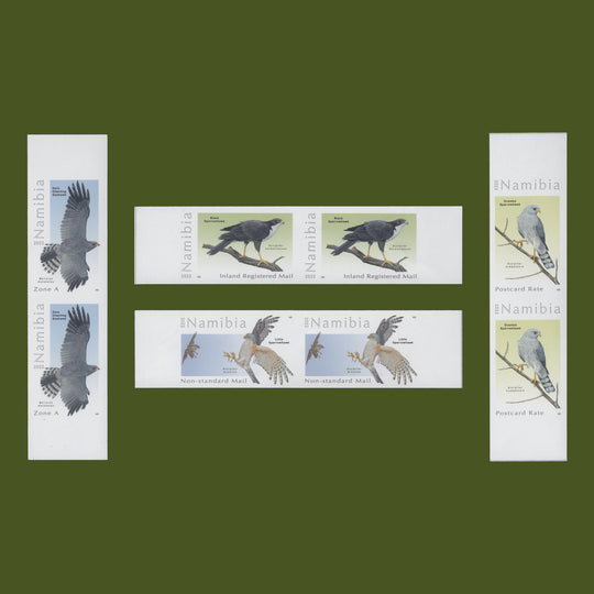 Namibia 2022 (Variety) Hawks imperforate pairs