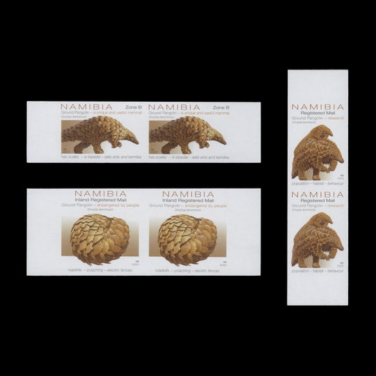 Namibia 2023 (Variety) Pangolins imperforate pairs