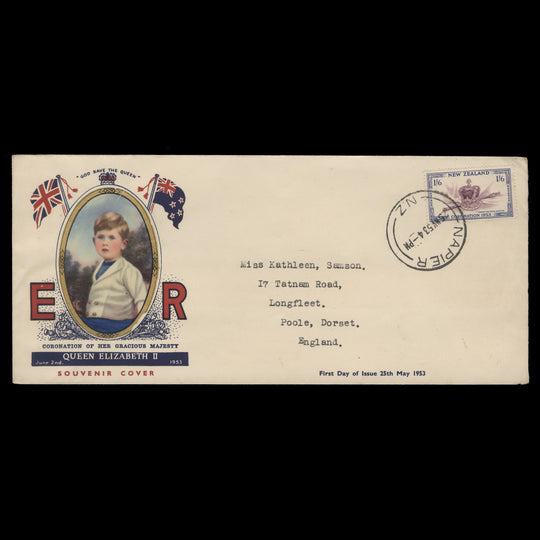 New Zealand 1953 Coronation first day cover, NAPIER