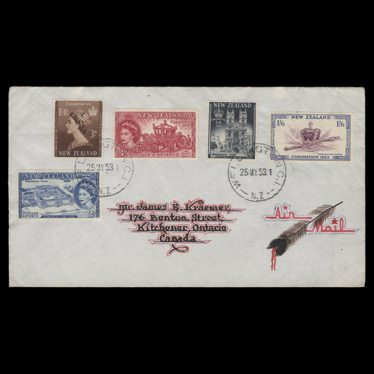 New Zealand 1953 Coronation first day cover, WELLINGTON
