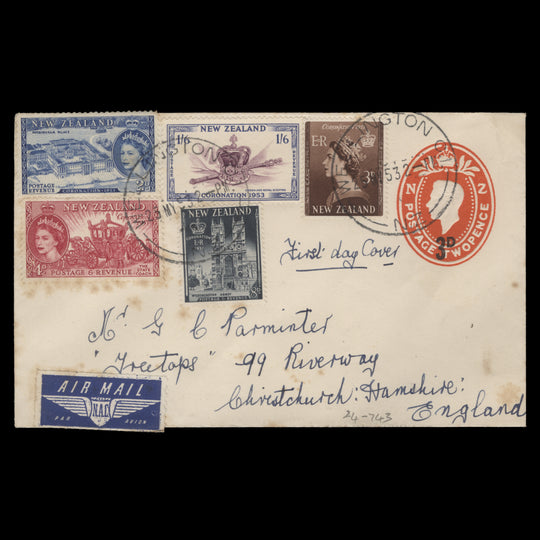New Zealand 1953 Coronation first day cover, WELLINGTON