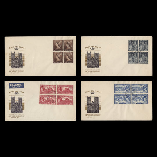 New Zealand 1953 Coronation first day covers, WELLINGTON