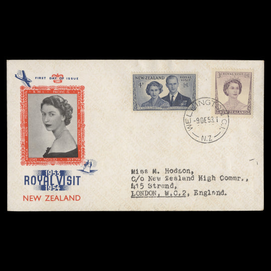 New Zealand 1953 Royal Visit first day cover, WELLINGTON CI