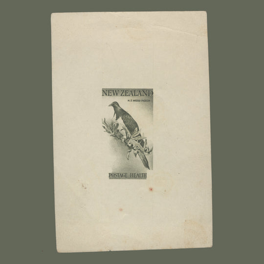 New Zealand 1960 Wood Pigeon non-denominated die proof ex Waterlow