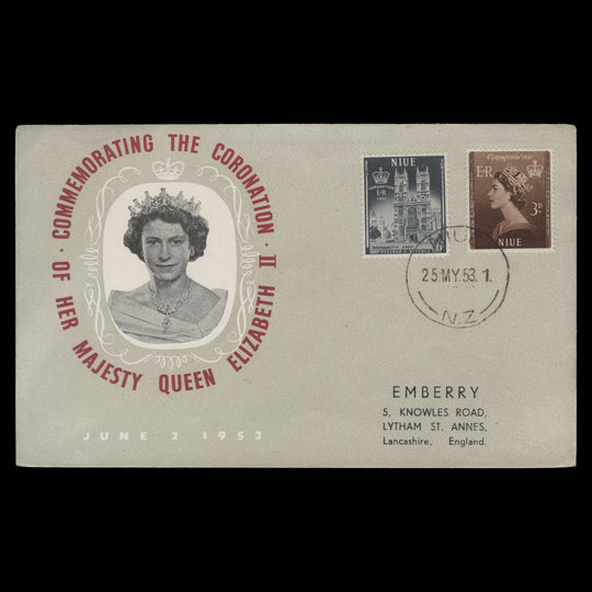 Niue 1953 Coronation first day cover