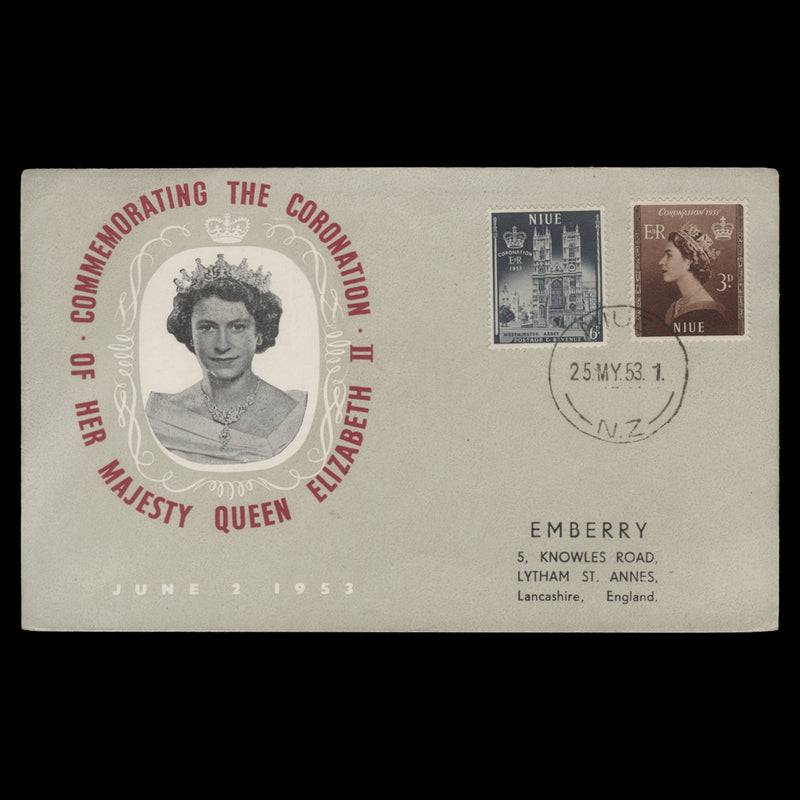 Niue 1953 Coronation first day cover