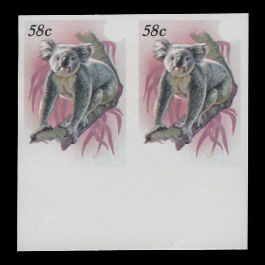 Niue 1984 Koala/Stamp Exhibition, Melbourne imperf proof pair