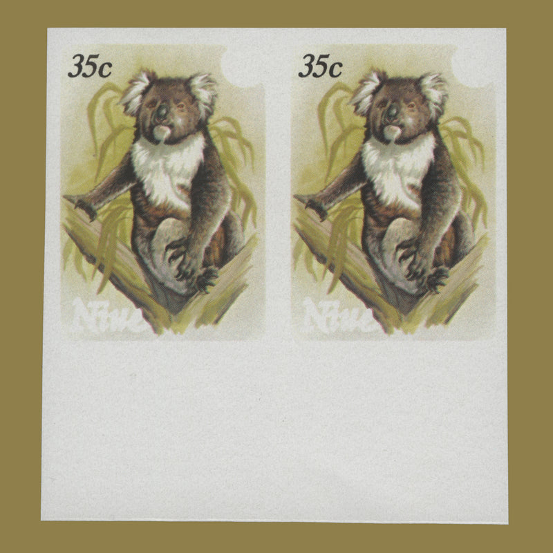 Niue 1984 Koala/Stamp Exhibition, Melbourne imperf proof pair