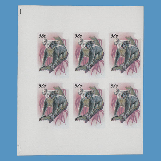 Niue 1984 Koala/Stamp Exhibition, Melbourne progressive proof blocks