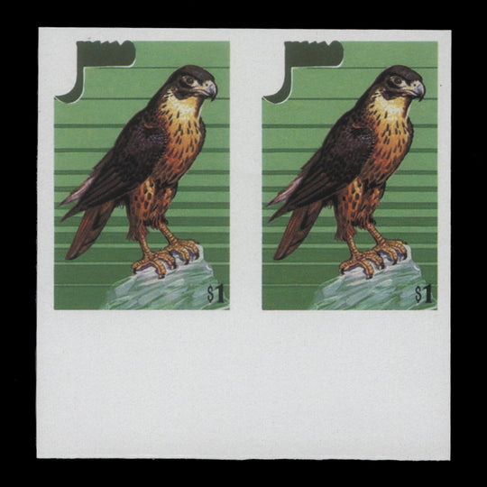 Niue 1986 Peregrine Falcon/Stamp Exhibition, London imperf proof pair