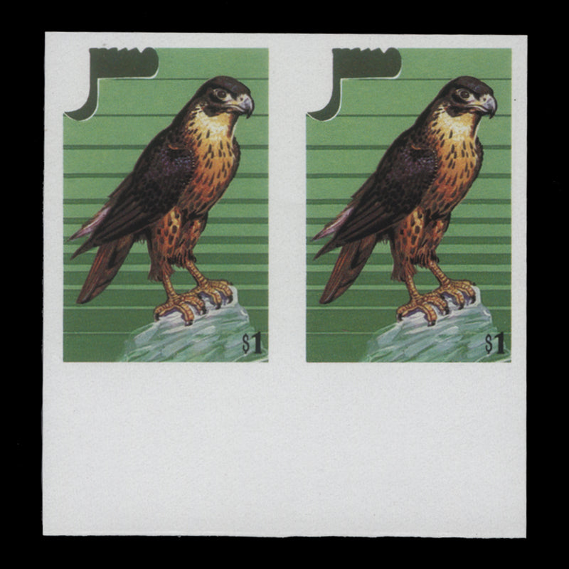 Niue 1986 Peregrine Falcon/Stamp Exhibition, London imperf proof pair