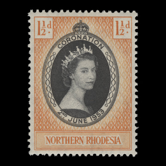 Northern Rhodesia 1953 (MNH) 1½d Coronation single