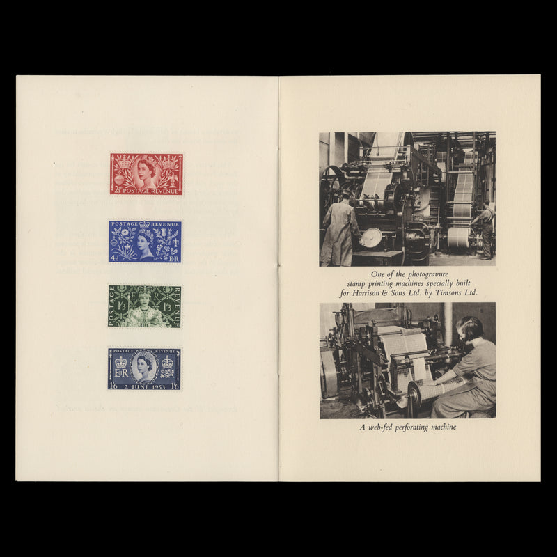 Omnibus 1954 Photogravure Printing of Postage Stamps presentation folder