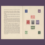 Omnibus 1954 Postage Stamps Printed in Photogravure presentation folder