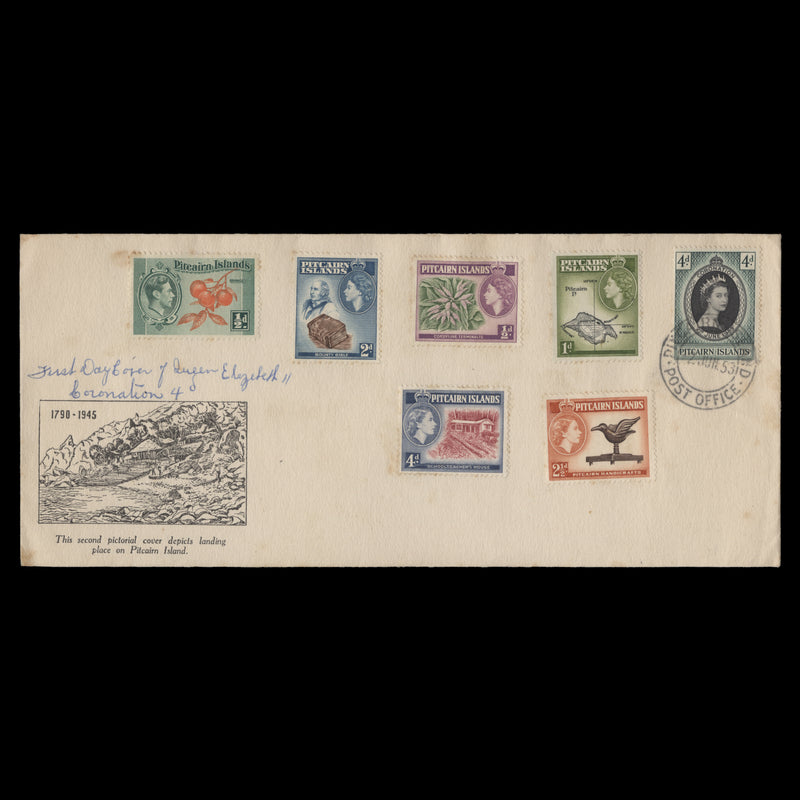 Pitcairn Islands 1953 Coronation first day cover