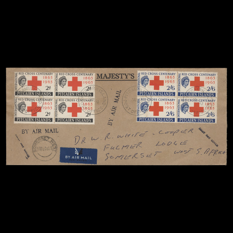 Pitcairn Islands 1963 Red Cross Centenary first day cover