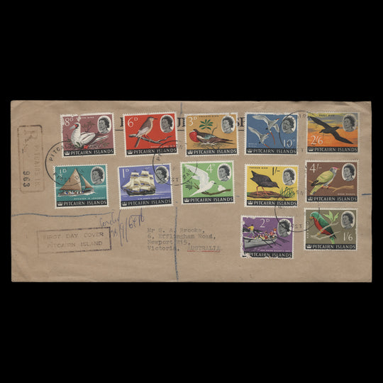 Pitcairn Islands 1964 Definitives first day cover